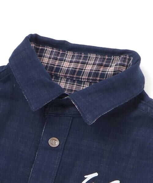 WASK / ワスク シャツ・ブラウス | リバーシブルガーゼチェックシャツ(110~160cm) | 詳細14