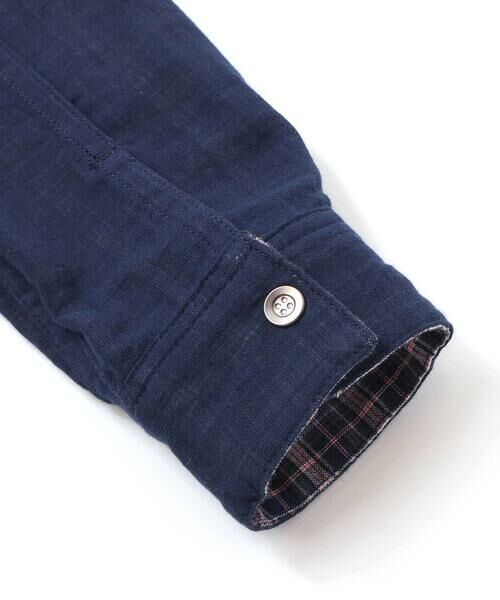 WASK / ワスク シャツ・ブラウス | リバーシブルガーゼチェックシャツ(110~160cm) | 詳細17