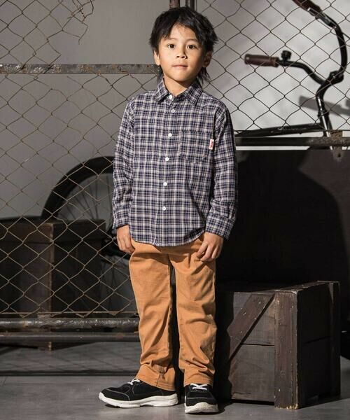 WASK / ワスク シャツ・ブラウス | リバーシブルガーゼチェックシャツ(110~160cm) | 詳細4