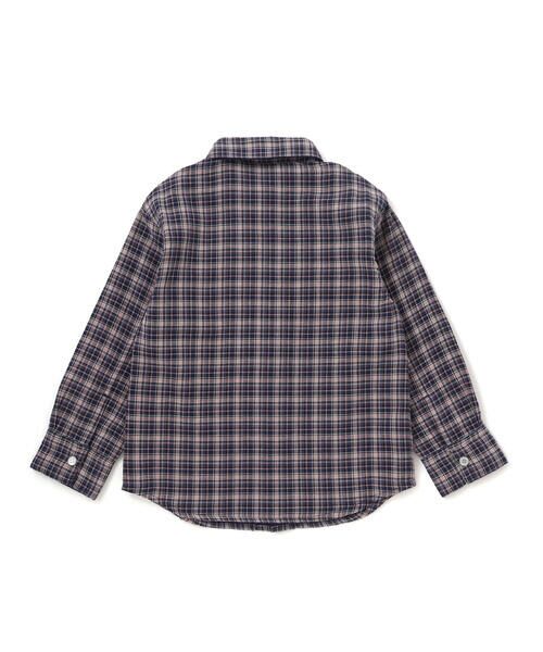 WASK / ワスク シャツ・ブラウス | リバーシブルガーゼチェックシャツ(110~160cm) | 詳細6