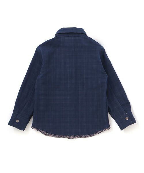 WASK / ワスク シャツ・ブラウス | リバーシブルガーゼチェックシャツ(110~160cm) | 詳細8