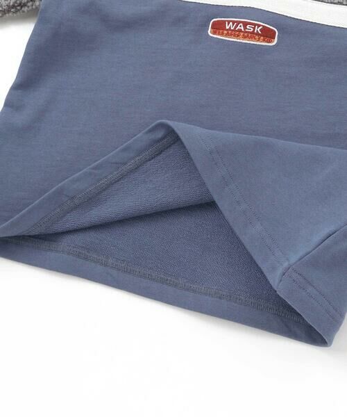 WASK / ワスク スウェット | ボア切り替えハーフジップトレーナー(110~160cm) | 詳細10
