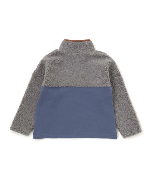 WASK / ワスク スウェット | ボア切り替えハーフジップトレーナー(110~160cm) | 詳細5