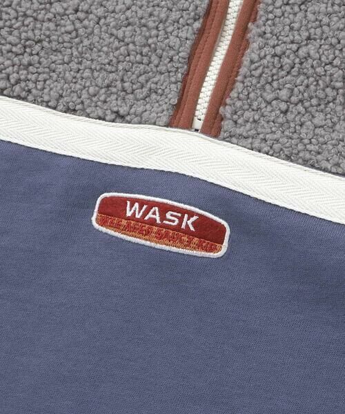 WASK / ワスク スウェット | ボア切り替えハーフジップトレーナー(110~160cm) | 詳細8
