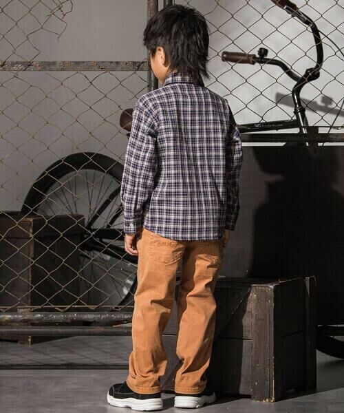 WASK / ワスク チノ・ワークパンツ | ロゴ刺しゅうストレッチツイルパンツ(110~160cm) | 詳細7