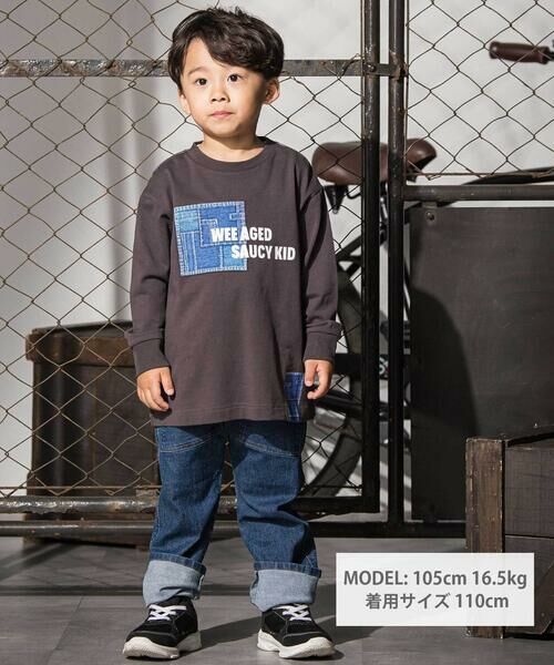 WASK / ワスク デニムパンツ | アウトポケットストレッチデニムパンツ(110~160cm) | 詳細15