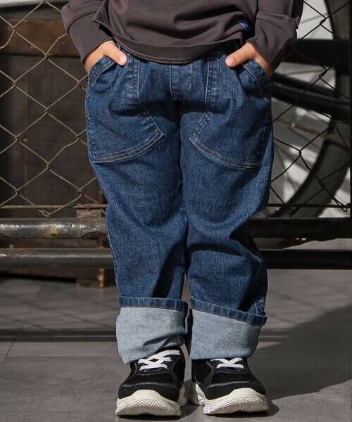 WASK / ワスク デニムパンツ | アウトポケットストレッチデニムパンツ(110~160cm) | 詳細16
