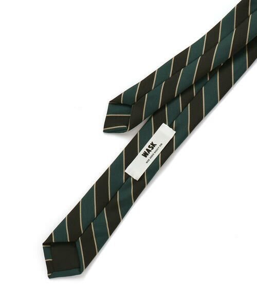 WASK / ワスク ネクタイ | ストライプネクタイ（グリーン系） | 詳細7