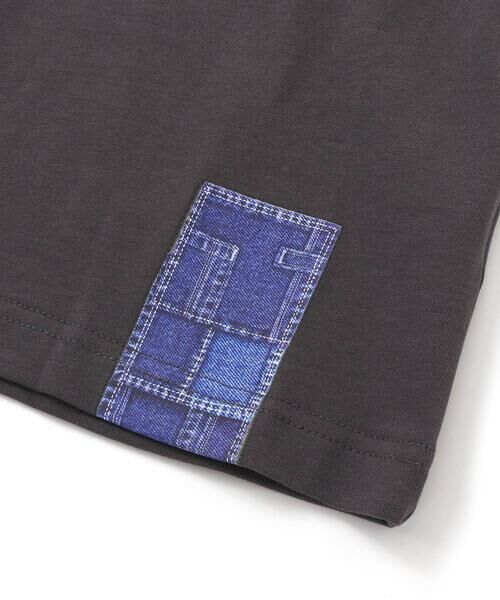 WASK / ワスク Tシャツ | デニム風プリントバスク天竺BIGTシャツ(110~160cm) | 詳細11