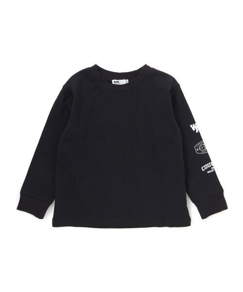 WASK / ワスク Tシャツ | アシンメトリー重ね着風BIGミニ裏毛＆ロングTシャツセット(110~160cm) | 詳細14