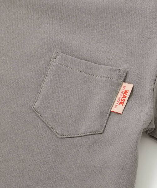 WASK / ワスク Tシャツ | アシンメトリー重ね着風BIGミニ裏毛＆ロングTシャツセット(110~160cm) | 詳細22