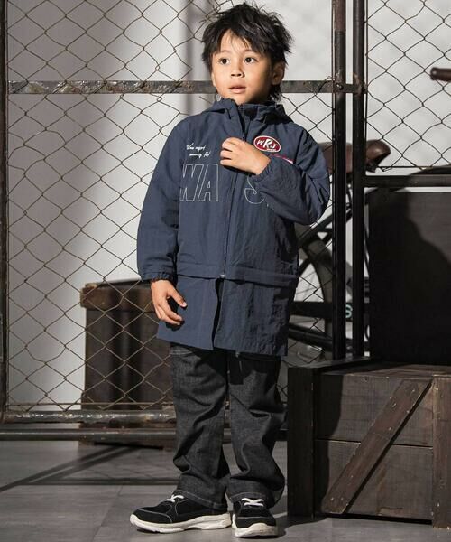 WASK / ワスク ナイロンジャケット | リバイバルWASKロゴナイロンジャケット(110~160cm) | 詳細2
