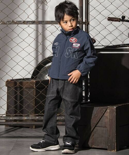 WASK / ワスク ナイロンジャケット | リバイバルWASKロゴナイロンジャケット(110~160cm) | 詳細3