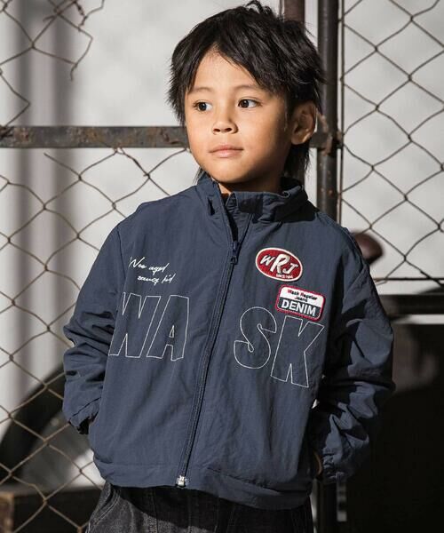 WASK / ワスク ナイロンジャケット | リバイバルWASKロゴナイロンジャケット(110~160cm) | 詳細4