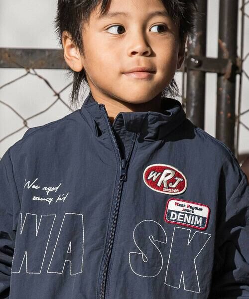 WASK / ワスク ナイロンジャケット | リバイバルWASKロゴナイロンジャケット(110~160cm) | 詳細5
