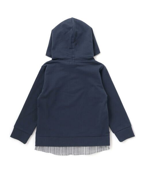 WASK / ワスク スウェット | シャツレイヤードカレッジロゴフーディ(110~160cm) | 詳細5