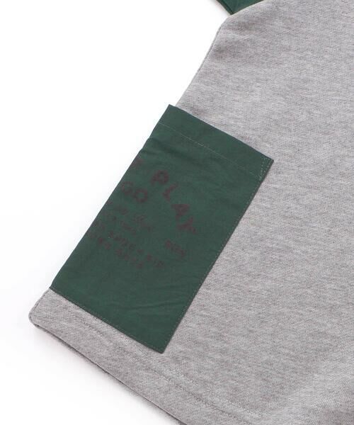 WASK / ワスク スウェット | バイカラーラグランロゴBIGトレーナー(110~160cm) | 詳細14