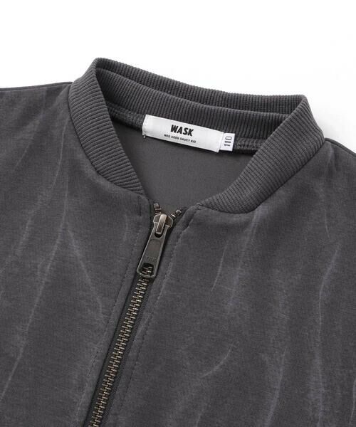 WASK / ワスク パーカー | ムラ柄ロゴ刺しゅう・ボンディングパーカー(110~160cm) | 詳細12