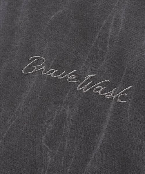 WASK / ワスク パーカー | ムラ柄ロゴ刺しゅう・ボンディングパーカー(110~160cm) | 詳細16