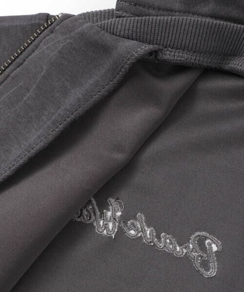 WASK / ワスク パーカー | ムラ柄ロゴ刺しゅう・ボンディングパーカー(110~160cm) | 詳細18