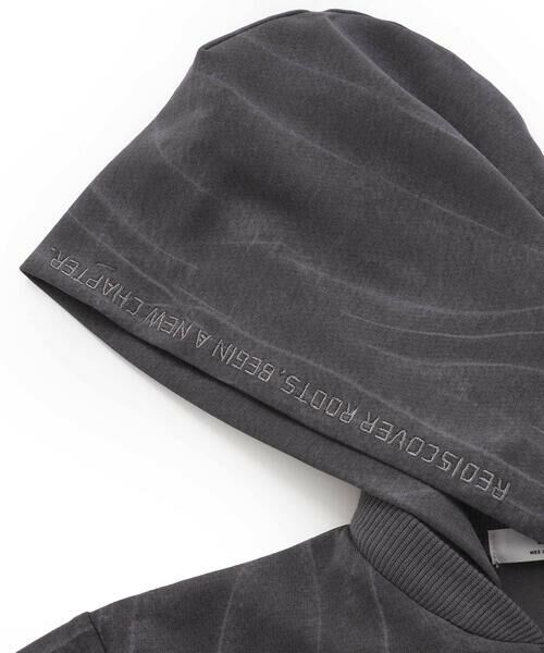 WASK / ワスク パーカー | ムラ柄ロゴ刺しゅう・ボンディングパーカー(110~160cm) | 詳細9