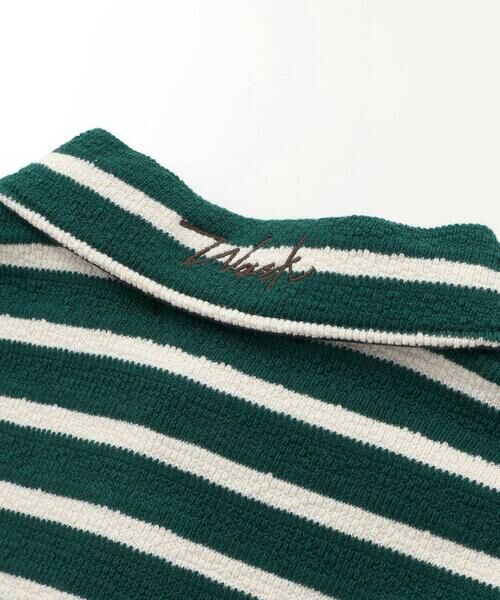 WASK / ワスク Tシャツ | スキッパーネック ボーダープレッピーBIGポロシャツ(100~160cm) | 詳細11