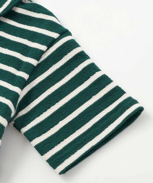 WASK / ワスク Tシャツ | スキッパーネック ボーダープレッピーBIGポロシャツ(100~160cm) | 詳細8