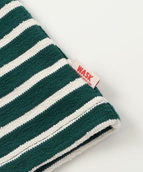WASK / ワスク Tシャツ | スキッパーネック ボーダープレッピーBIGポロシャツ(100~160cm) | 詳細9