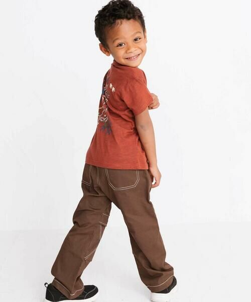 WASK / ワスク その他パンツ | アーカイブ配色ステッチ ワイドストレッチパンツ(110~160cm) | 詳細4