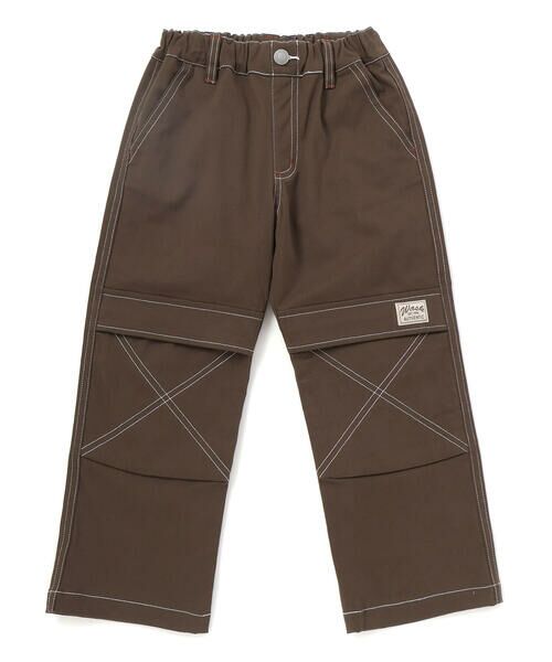 WASK / ワスク その他パンツ | アーカイブ配色ステッチ ワイドストレッチパンツ(110~160cm) | 詳細6