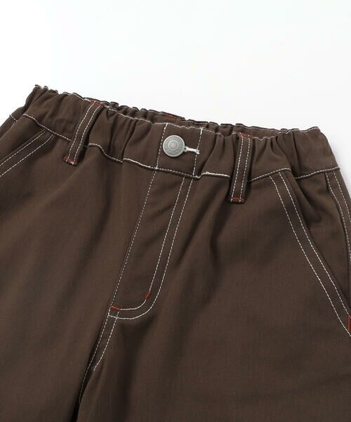 WASK / ワスク その他パンツ | アーカイブ配色ステッチ ワイドストレッチパンツ(110~160cm) | 詳細8