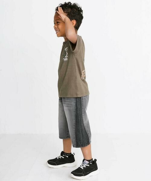 WASK / ワスク デニムパンツ | 6分丈バイカラー・ストレッチデニムパンツ(100~160cm) | 詳細6