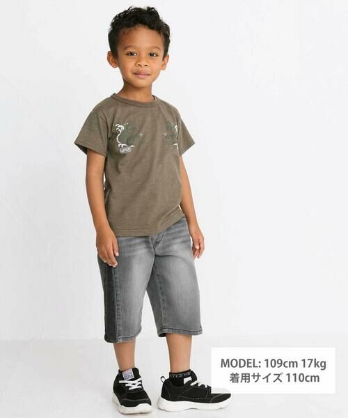 WASK / ワスク デニムパンツ | 6分丈バイカラー・ストレッチデニムパンツ(100~160cm) | 詳細7