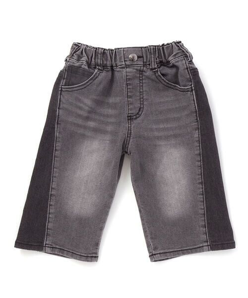 WASK / ワスク デニムパンツ | 6分丈バイカラー・ストレッチデニムパンツ(100~160cm) | 詳細8