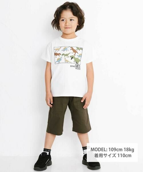 WASK / ワスク ショート・ハーフ・半端丈パンツ | 【日本製】6分丈 アウトポケット ストレッチコードレーンパンツ(90~160cm) | 詳細1