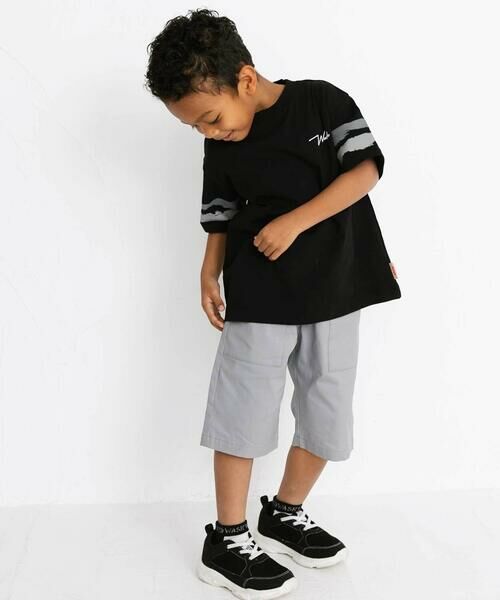 WASK / ワスク ショート・ハーフ・半端丈パンツ | 【日本製】6分丈 アウトポケット ストレッチコードレーンパンツ(90~160cm) | 詳細12