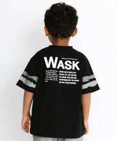 WASK / ワスク Tシャツ | 【接触冷感】ソデカラーペイント×バックロゴ クールタッチTシャツ(110~160cm)