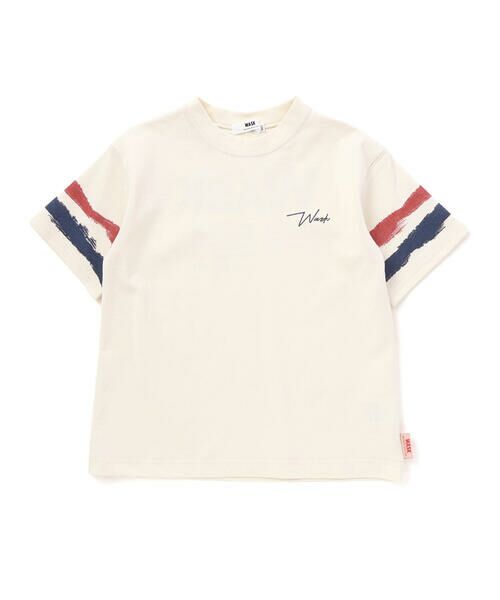 WASK / ワスク Tシャツ | 【接触冷感】ソデカラーペイント×バックロゴ クールタッチTシャツ(110~160cm) | 詳細3