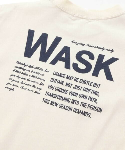 WASK / ワスク Tシャツ | 【接触冷感】ソデカラーペイント×バックロゴ クールタッチTシャツ(110~160cm) | 詳細7