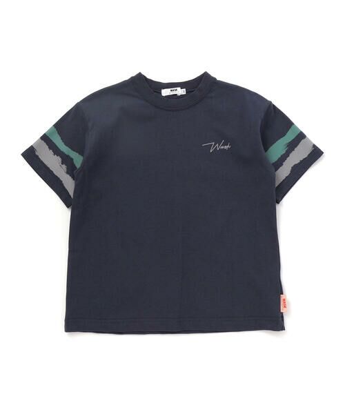 WASK / ワスク Tシャツ | 【接触冷感】ソデカラーペイント×バックロゴ クールタッチTシャツ(110~160cm) | 詳細16