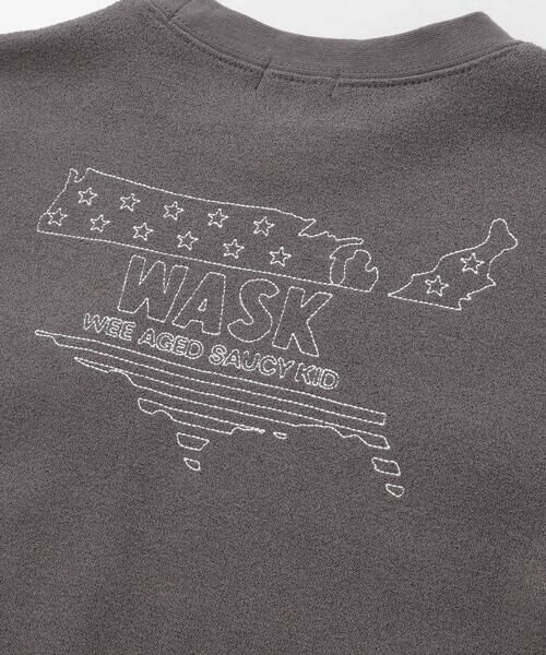 WASK / ワスク Tシャツ | WASKアイコン刺しゅう パイルBIGTシャツ(100~160cm) | 詳細10