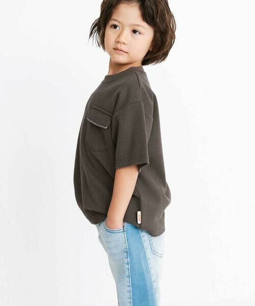 WASK / ワスク Tシャツ | WASKアイコン刺しゅう パイルBIGTシャツ(100~160cm) | 詳細5
