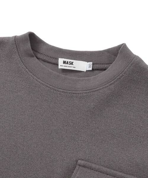 WASK / ワスク Tシャツ | WASKアイコン刺しゅう パイルBIGTシャツ(100~160cm) | 詳細8