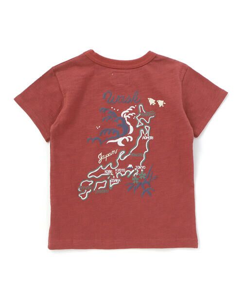 WASK / ワスク Tシャツ | アーカイブ日本地図スラブTシャツ(90~160cm) | 詳細4