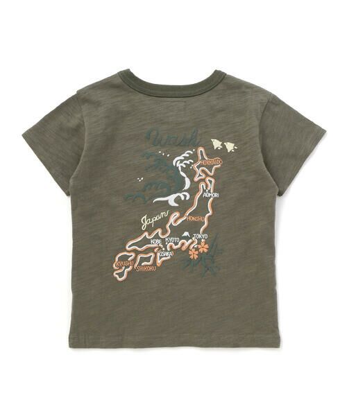 WASK / ワスク Tシャツ | アーカイブ日本地図スラブTシャツ(90~160cm) | 詳細8