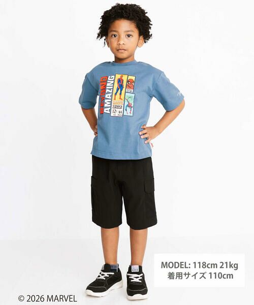 WASK / ワスク Tシャツ | 【スパイダーマン】コミックプリントBIGTシャツ(100~160cm) | 詳細1