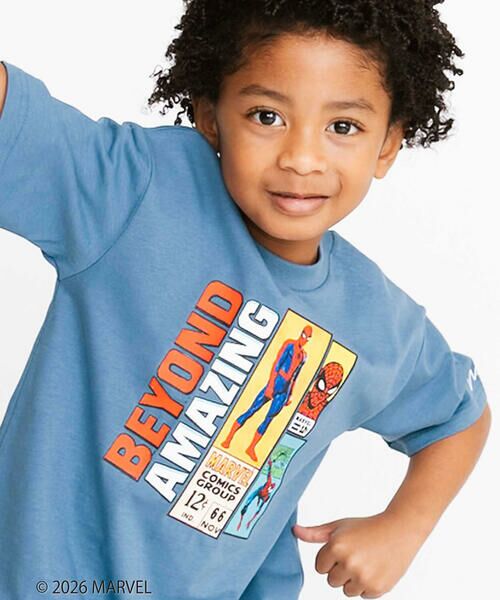 WASK / ワスク Tシャツ | 【スパイダーマン】コミックプリントBIGTシャツ(100~160cm) | 詳細4