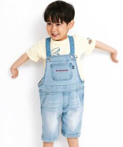 WASK / ワスク サロペット・オールインワン | ロゴ刺しゅうストレッチデニムオーバーオール(80〜100cm）