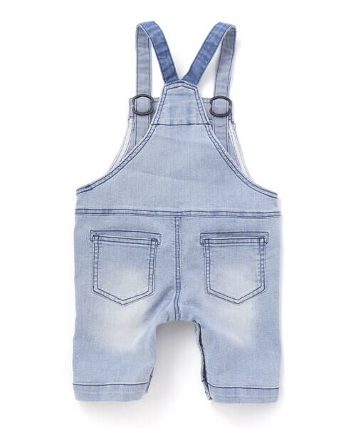WASK / ワスク サロペット・オールインワン | ロゴ刺しゅうストレッチデニムオーバーオール(80〜100cm） | 詳細4