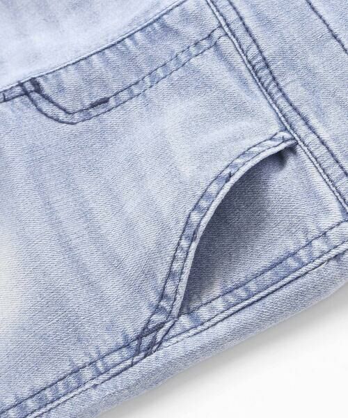 WASK / ワスク サロペット・オールインワン | ロゴ刺しゅうストレッチデニムオーバーオール(80〜100cm） | 詳細9